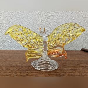 Vintage spun glass butterfly
